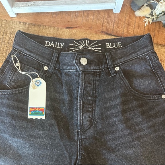 Daily Blue Denim Wide Barrel Mantra in Onyx Wash ( faded black ) Button … - Picture 6 of 7
